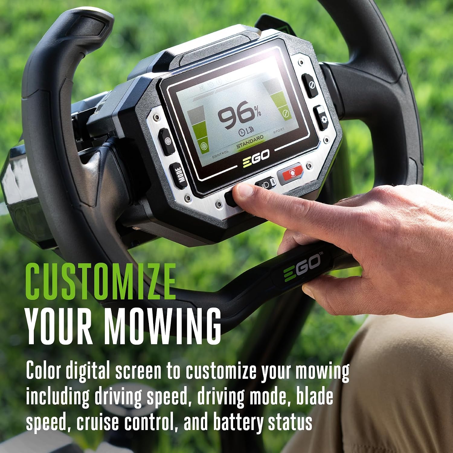 EGO POWER+ Z6 Zero Turn Riding Lawn Mower, 42' Deck, Includes (2) 56V 10.0Ah and (4) 56V 6.0Ah Batteries and 800W Charger - ZT4215S