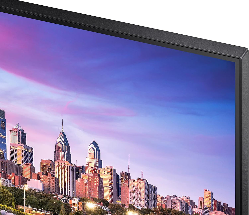 SAMSUNG FT45 Series 24-Inch WUXGA 1920 x 1200 Computer Monitor, 75Hz, IPS Panel, HDMI, DisplayPort, DVI, USB Hub, Built-in Speakers, Height Adjustable Stand, 3 Yr WRNTY (LF24T454GYNXZA),Black