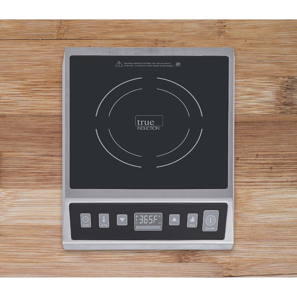 TI-1SSC Commercial 12 inch Portable Single Burner Induction Glass-Ceramic Cooktop, 1750W, UL197 Certified