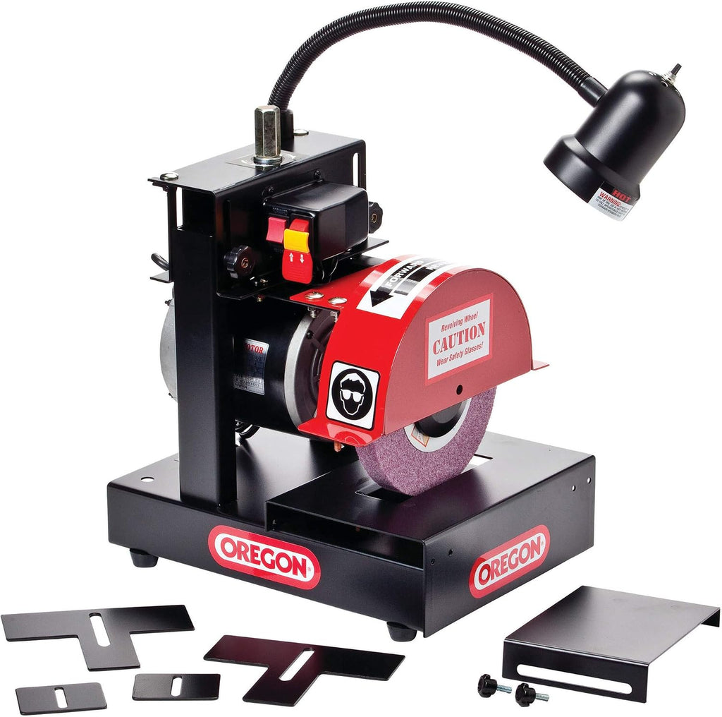 Oregon Professional Lawn Mower Blade Sharpener & Blade Grinder, Heavy Duty, 1/2 HP Motor, Adjustable (88-023)
