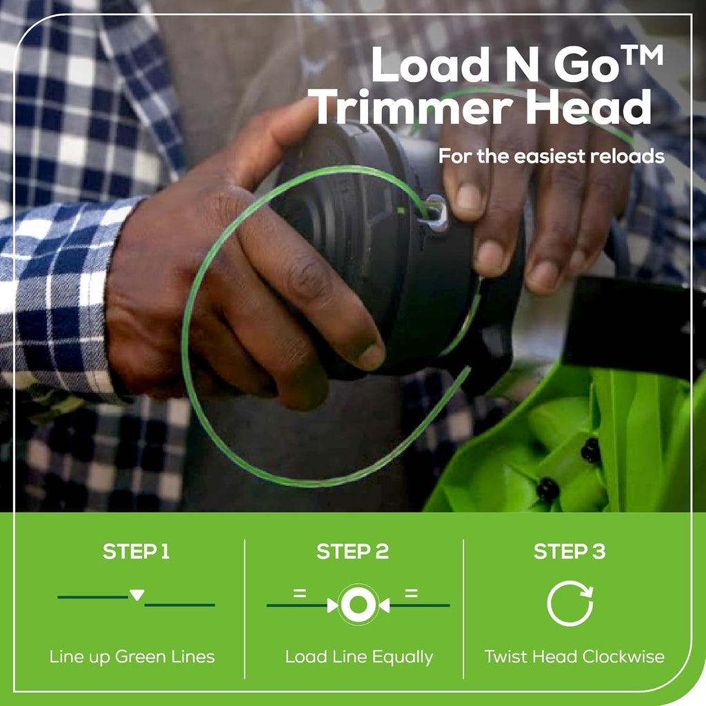 Greenworks 60V 16' Brushless Cordless String Trimmer - 65min Runtime for 2-Mile Fence Lines & Large Properties, 2X Quieter Than Gas, 2.5Ah Battery/Charger Included