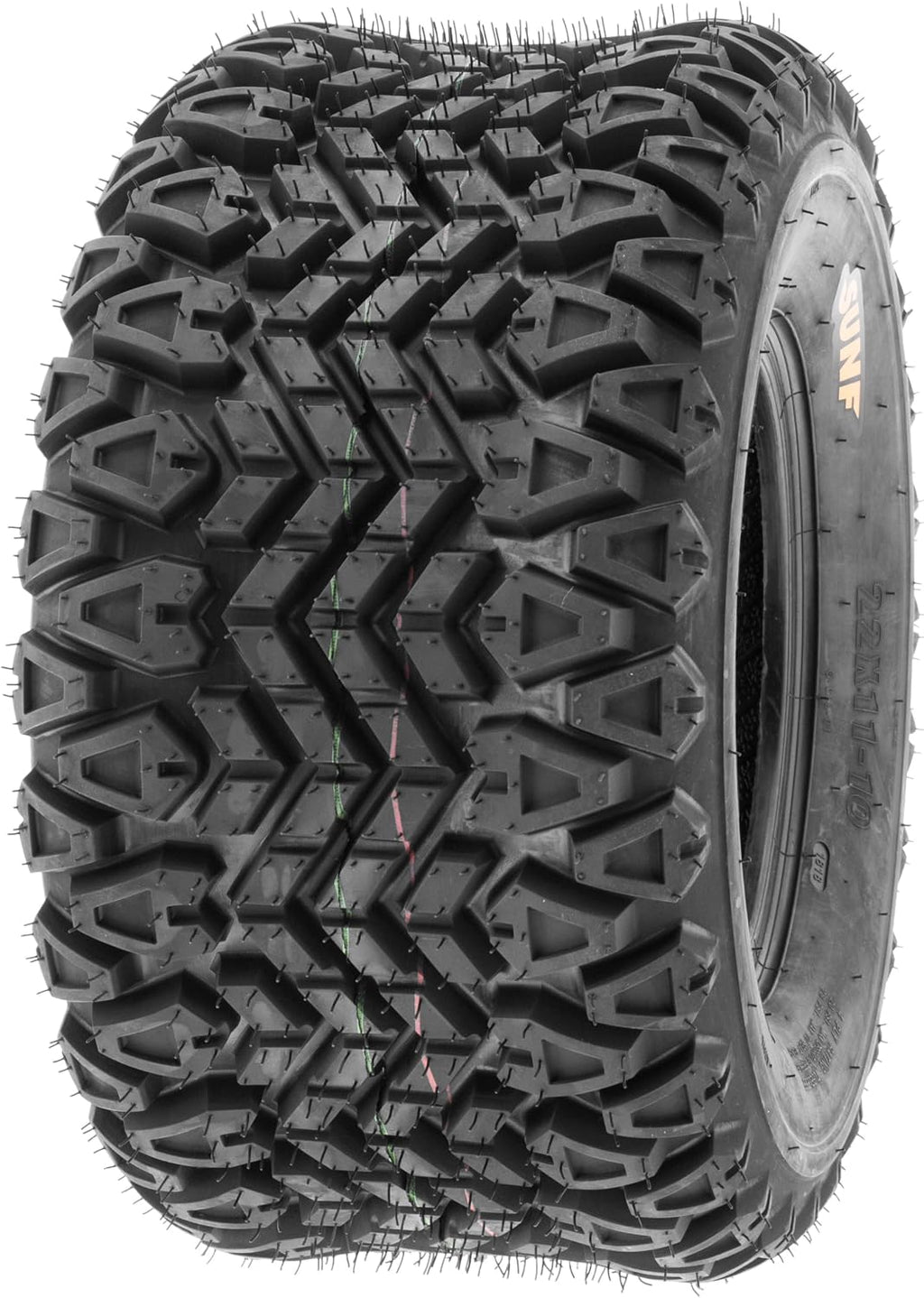 [Set of 2] SunF 23x11-10 23x11x10 ATV UTV Tires 4 Ply Golf Cart Lawn Mower Quad G003 [ Rim(s) NOT included ]