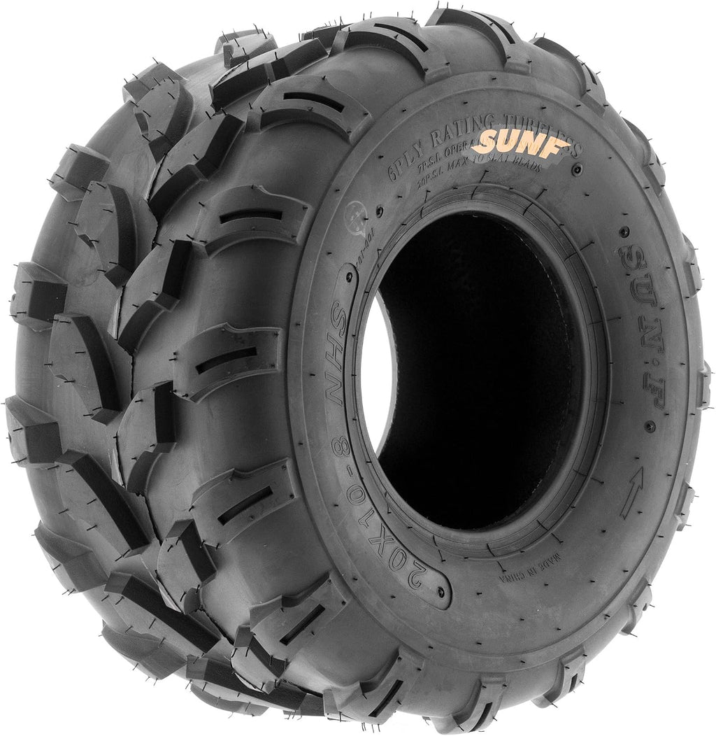 SunF Set of 2 ATV Tires 19x9.5-8 Lawn Mower Off-Road Tires 6 ply-A003