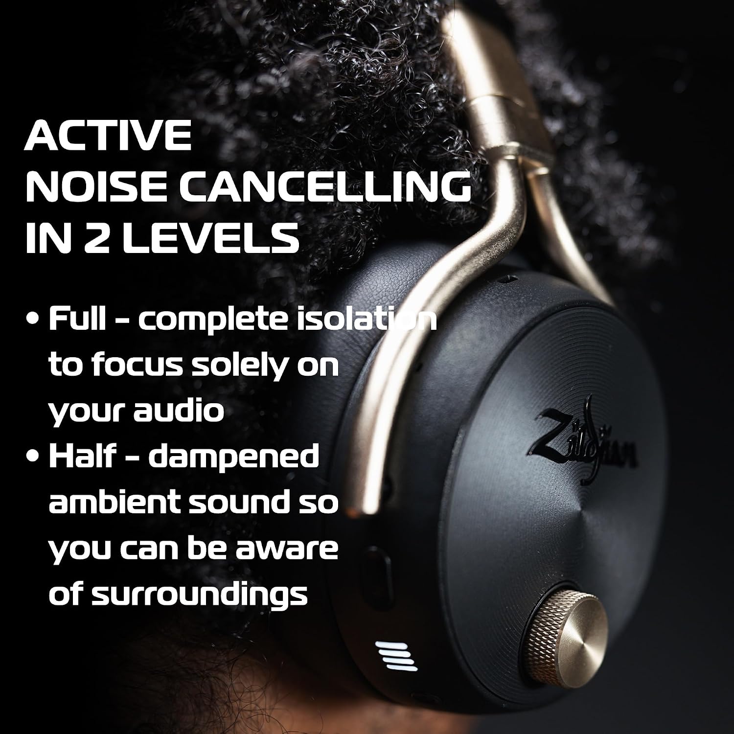 Zildjian ALCHEM-E Perfect Tune Over-Ear Headphones - Black