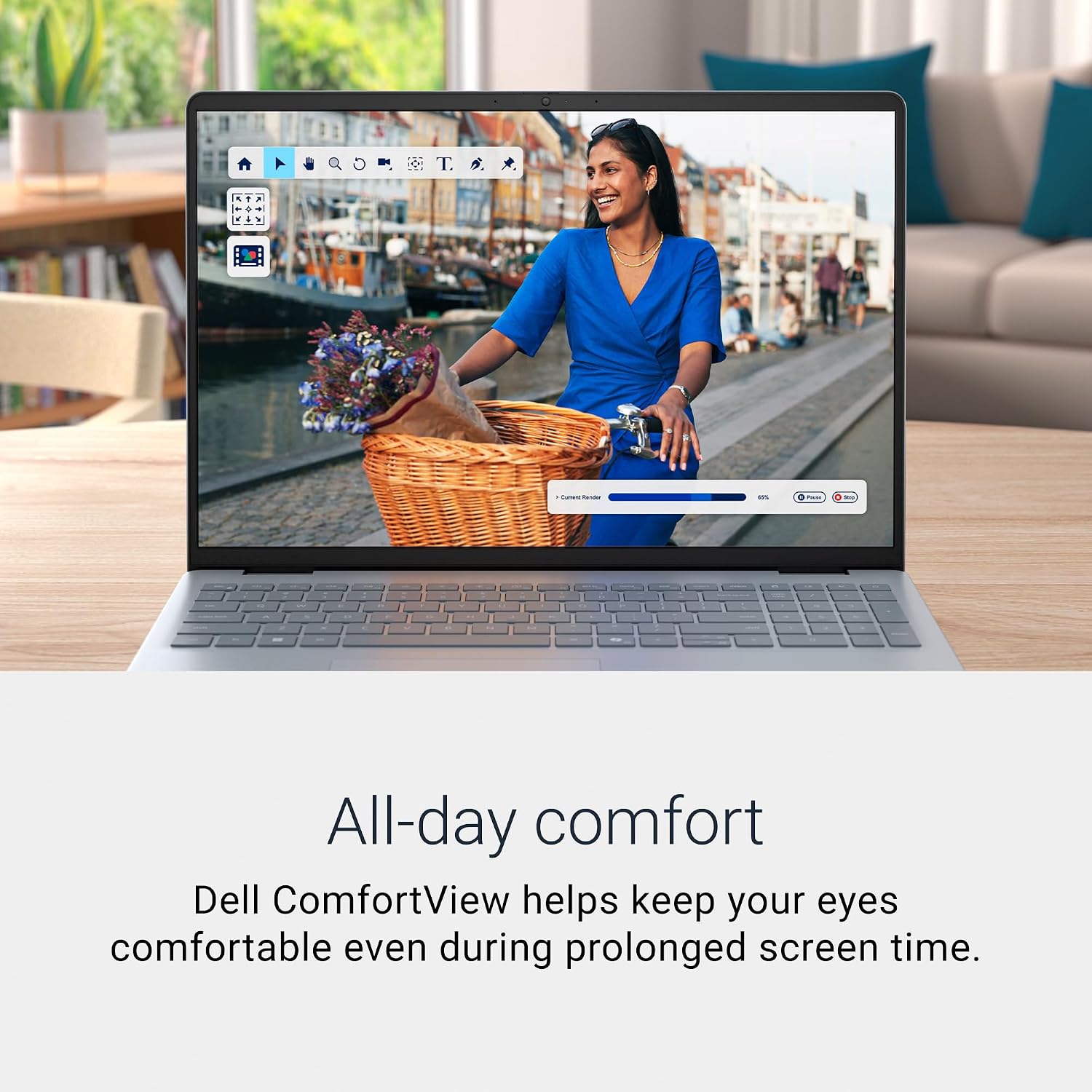 Dell 16 Laptop DC16251-16.0-inch 16:10 FHD+ Display, Intel Core 7 150U, 16GB DDR5 RAM, 1TB SSD, Intel Graphics, Windows 11 Home, Onsite Service - Platinum Silver (Metal Chassis)