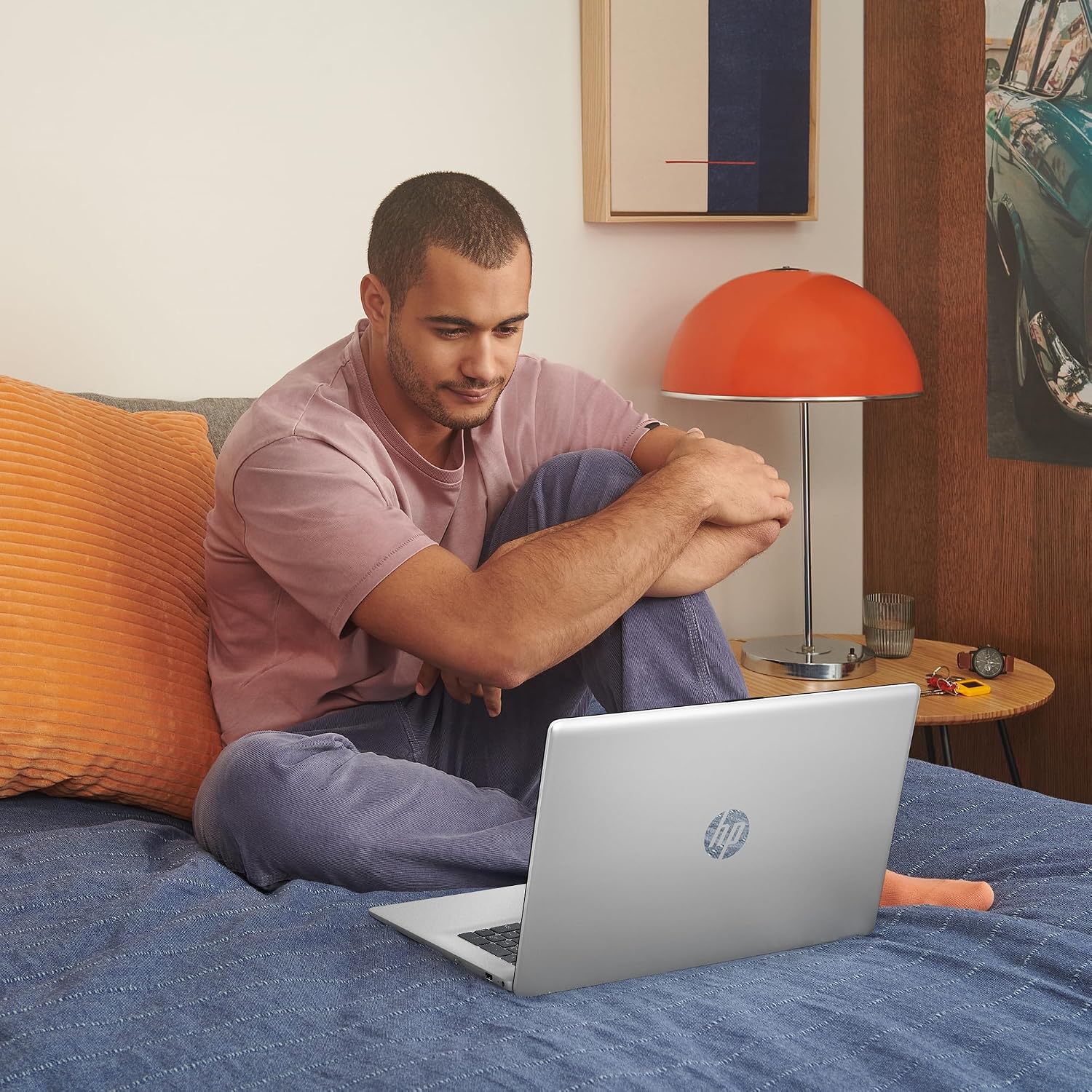 HP 17.3' Touch | Touchscreen Laptop with Office 365 for The Web, AMD Ryzen 5 7430U (6 Cores, 12 Threads, Upto 4.3GHz, Beats Core i7-1355U), 16GB RAM, 512GB SSD Storage, 10 Key Number Pad, No Mouse