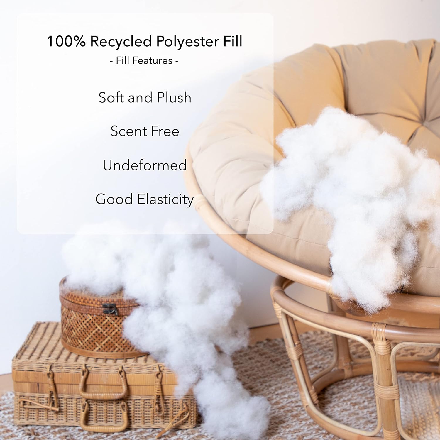 Sorra Home Tufted Papasan Cushion - Bucket & Moon Chair Comfy Round Cushion - Floor Pillow with Plush Foam for Indoor Furniture (Frame Not Included) - Avocado (48' x 48' x 4')