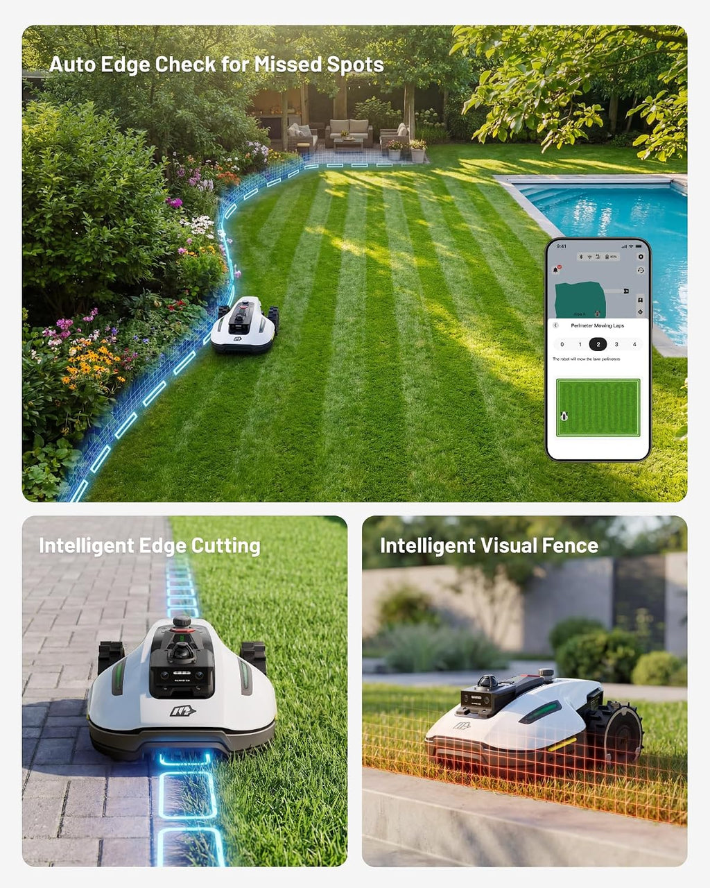 (2026 Upgrade) Mammotion YUKA mini 2 1000H Robotic Lawn Mower, for 0.25 Acre, 360° LiDAR + AI Vision, 45% Slope, DropMow, Smart Battery Management,Cutting Heights 2.0'-3.5'