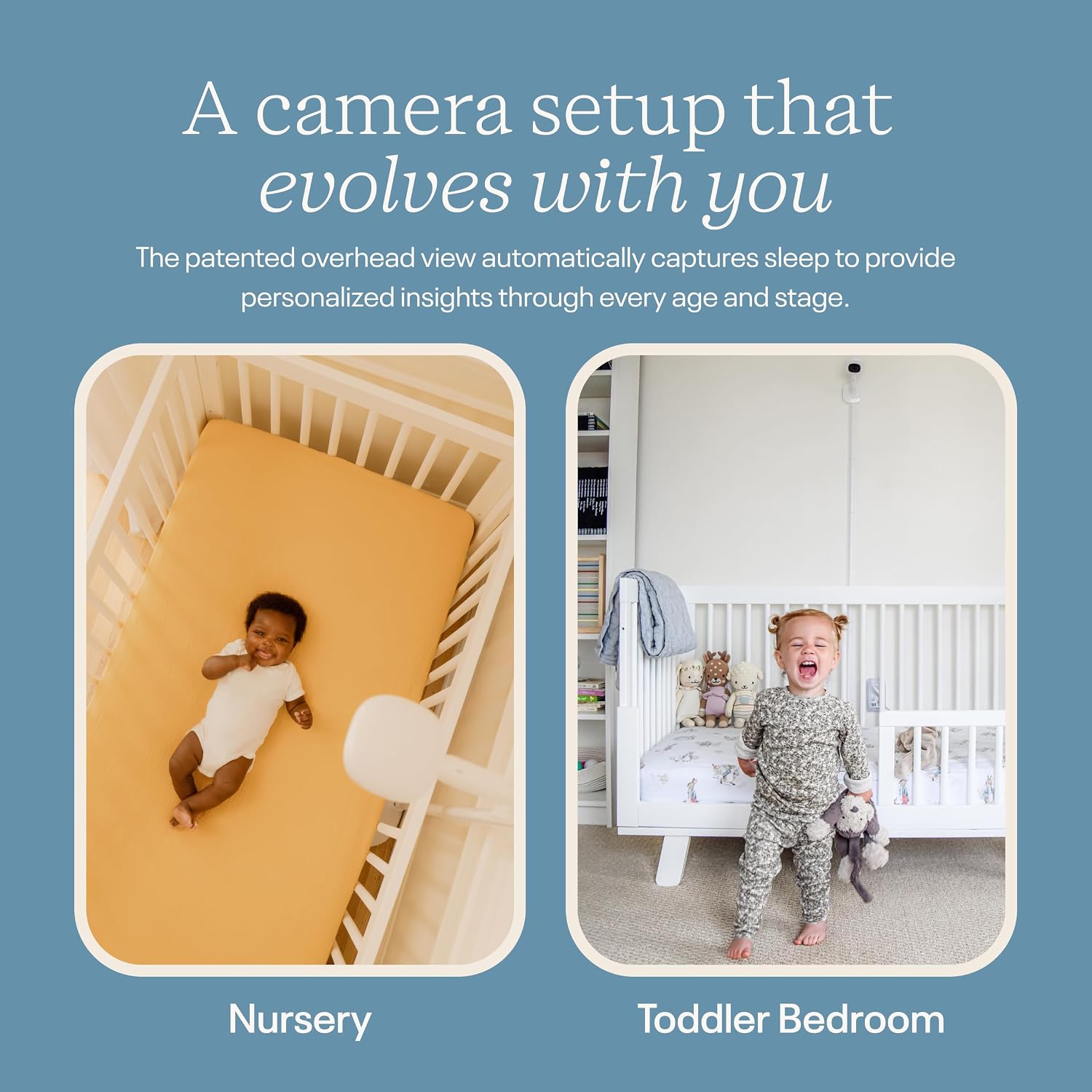 Nanit Pro Smart Baby Monitor - 1080p Wi-Fi Video Camera, 2-Way Audio, See Your Baby from Anywhere, Sound/Motion/Cry Notifications, Night Vision