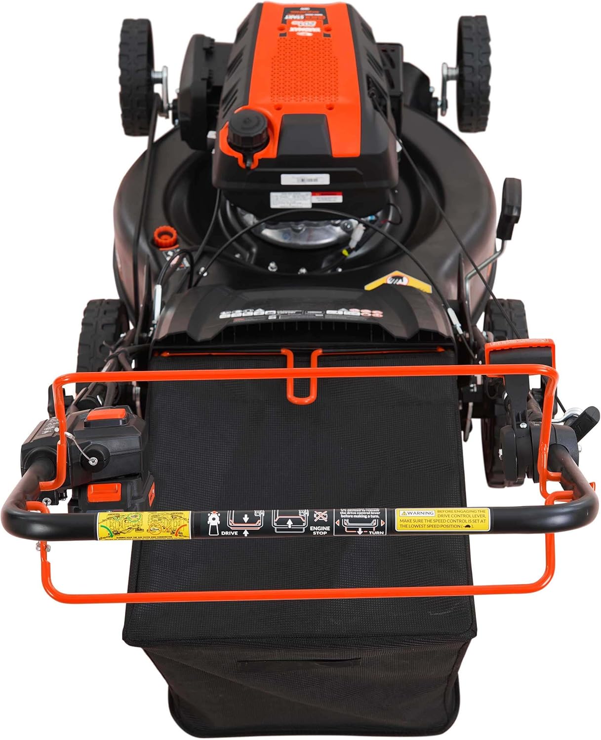 24 in. 201cc Electric Start Select PACE 6 Speed CVT High Wheel RWD 3-in-1 Gas Walk Behind Self Propelled Lawn Mower