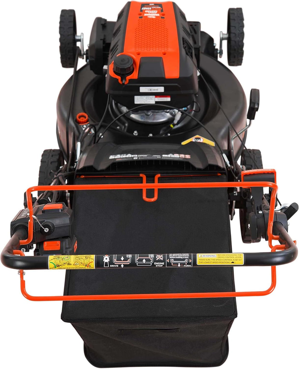 24 in. 201cc Electric Start Select PACE 6 Speed CVT High Wheel RWD 3-in-1 Gas Walk Behind Self Propelled Lawn Mower w/Blower