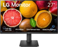 LG FHD (1920 x 1080) 27 Inch Computer Monitor, IPS, AMD FreeSync, 3-Side Borderless Design, Tilt/Height Adjustable Stand, 75Hz, 5ms, OnScreen Control, HDMI, DisplayPort, D-Sub, 27MP450-B, Black