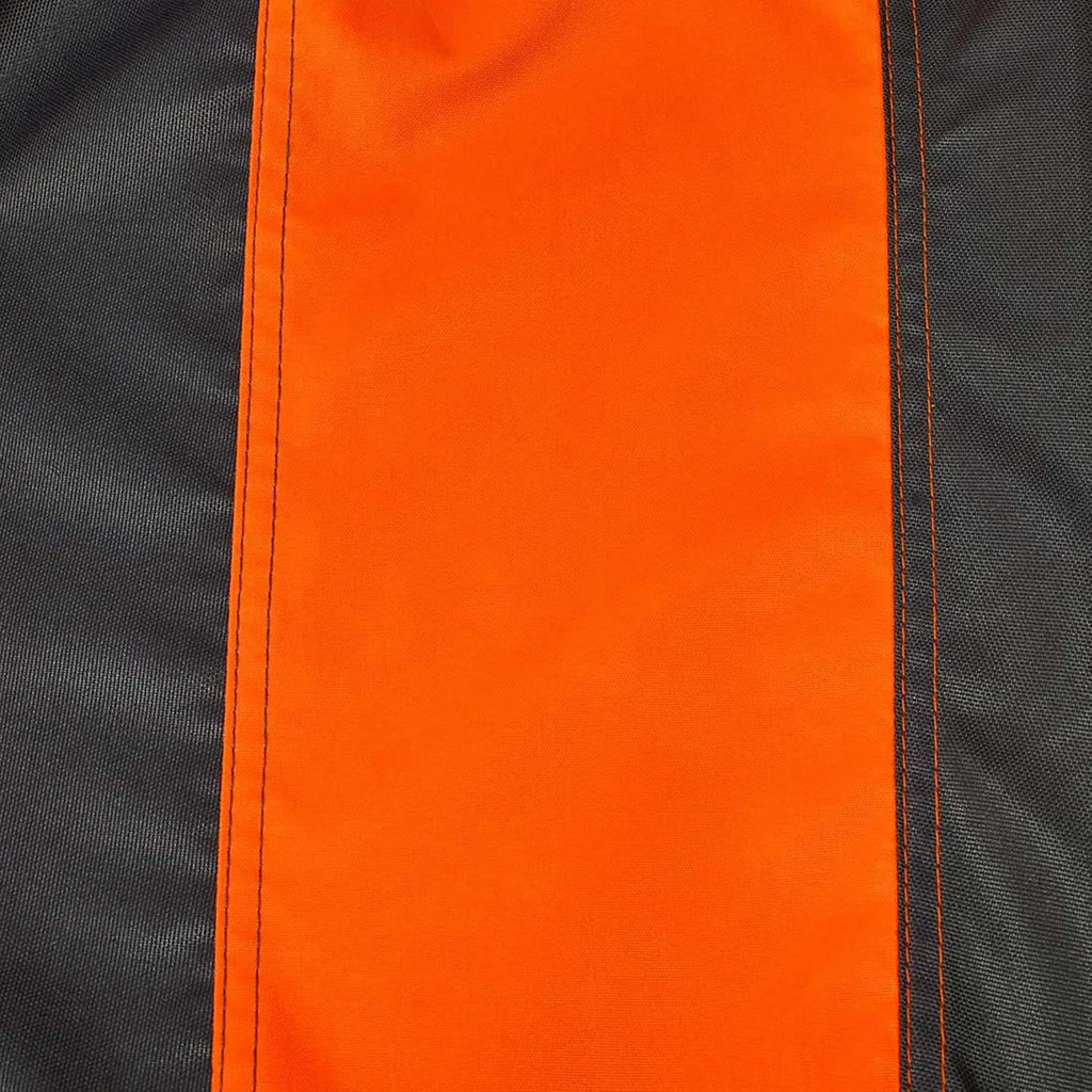 Husqvarna 54-Inch Full-Size Lawn Tractor Cover For Models: YT48CS, GT54CS, YT42LS, YT46LS, YT42DXLS, YT48DXLS, GT52XLS, GT52XLSi, GT54LS, Water-Resistant Riding Lawn Mower Accessories, Orange/Gray