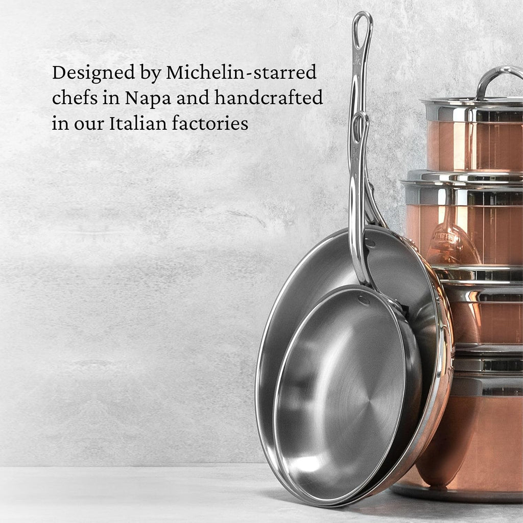 Hestan - CopperBond Collection - 100% Pure Copper 10-Piece Ultimate Cookware Set, Induction Cooktop Compatible
