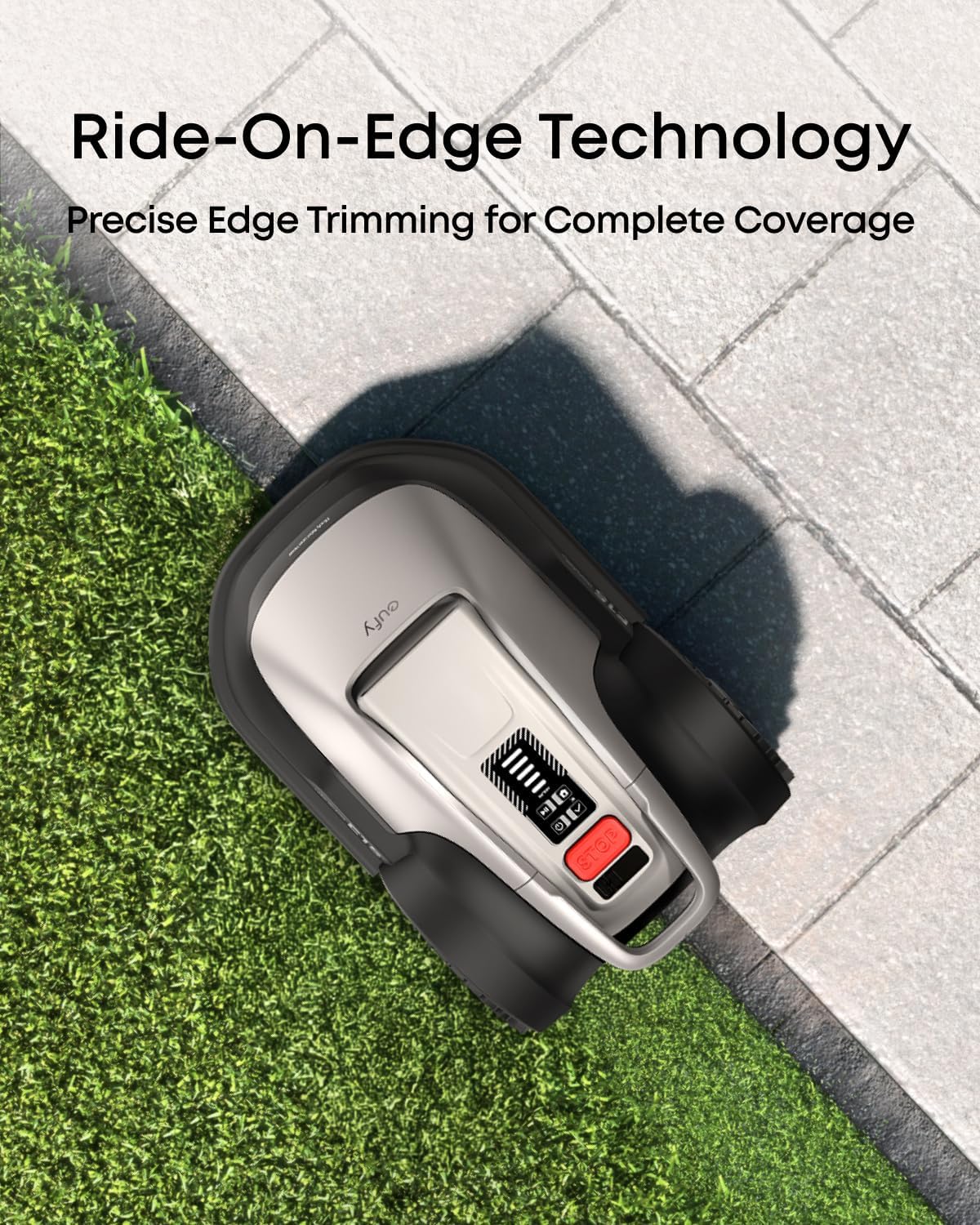 eufy E18 Robot Lawn Mower, Max 0.3 Acres, Vision Navigation, Hands-Free Auto Mapping, Wire Free RTK Free, Multi-Zone Management, AI Obstacle Avoidance, APP Control, 18° Slope, Cut Height 1'-3'