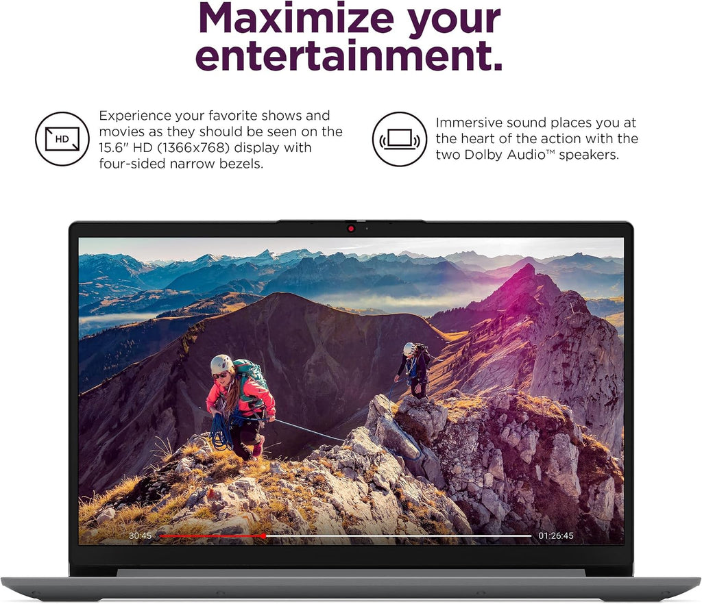 Lenovo IdeaPad 1i 15.6' HD Laptop (12GB RAM, 512GB SSD + 128GB eMMC, 1-Year Microsoft Office 365, Intel Celeron N4500) for Student, Home, Business, Numeric Keypad, IST Hub, Wi-Fi 6, Win 11 Home in S