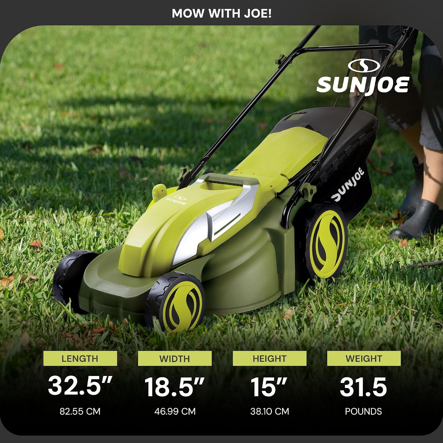 Sun Joe MJ403E Mow Joe 17-Inch 13-Amp Electric Lawn Mower/Mulcher
