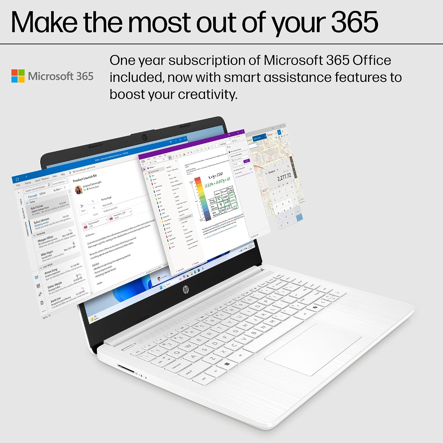 HP 14' Ultra-Light Laptop for Student & Home (1-Year Office 365, Intel Celeron N4500, 4GB RAM, 128GB Storage (64GB + 64GB SD)) 12-Hr Long Battery Life, Webcam, Wi-Fi 6, Fast Charge, Win 11 Home in S