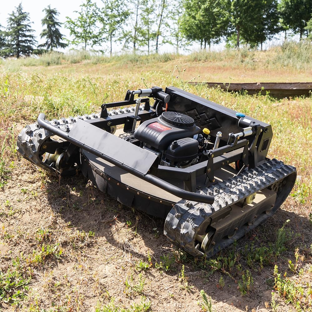Remote-Controlled Robotic Lawnmower with A 22hp High-Horsepower Engine and a 48v Brushless Motor; an All-Terrain, Off-Road Lawnmower(SKD-608-90)