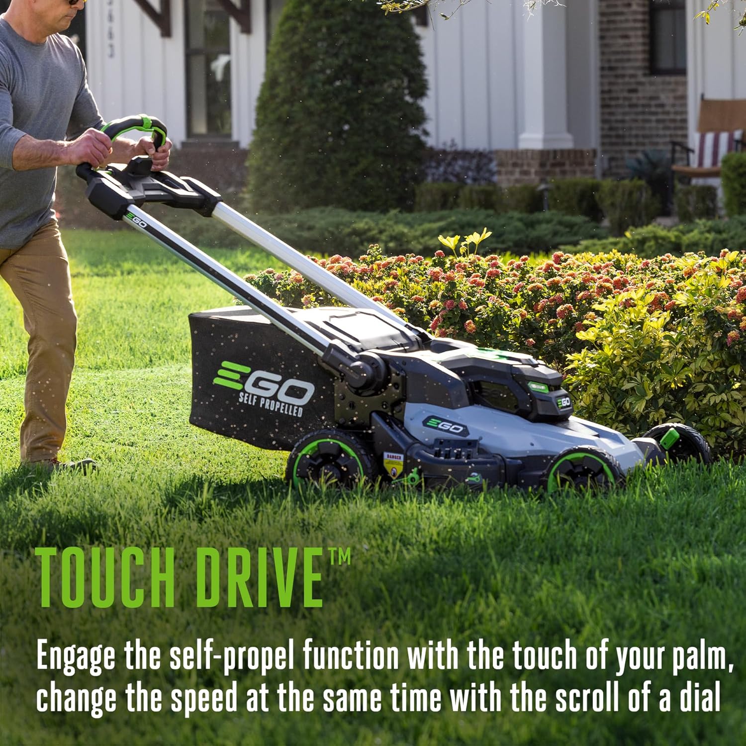 EGO POWER+ Electric Lawn Mower, Self-Propelled Cordless with 30' Super Composite Deck, Includes (2) 56V 6.0Ah Batteries and Dual Port Charger - LM3004SP-2