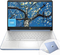 HP 14' HD Student Business Laptop, Intel Quad-Core N150, 8GB RAM, 128GB UFS, 1 Year Office 365, Webcam, HDMI, Bluetooth, WiFi, Win 11 Pro, Slim Design, Sky Blue