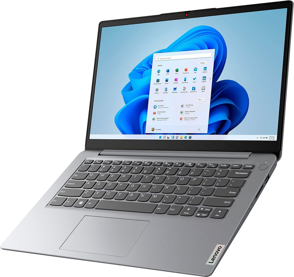 Lenovo Ideapad Laptop 2024 Premium, 14' HD Screen Thin Light, Intel Celeron N4020 (Upto 2.8GHZ), 4GB RAM, 256GB (128GB eMMC+ 128GB Card), WiFi, Webcam, 11+ Hours Battery, Window 11S+HubxcelAccessory