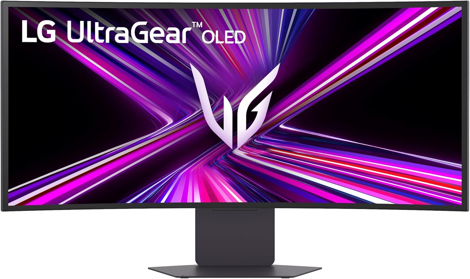 LG 34GX900A-B 34-Inch Ultragear WQHD (3440 x 1440) OLED Curved Gaming Monitor, 240Hz, 0.03ms, NVIDIA G-Sync, VESA DisplayHDR True Black 400, HDMI 2.1, DisplayPort, USB Type-C PD 65W, Black