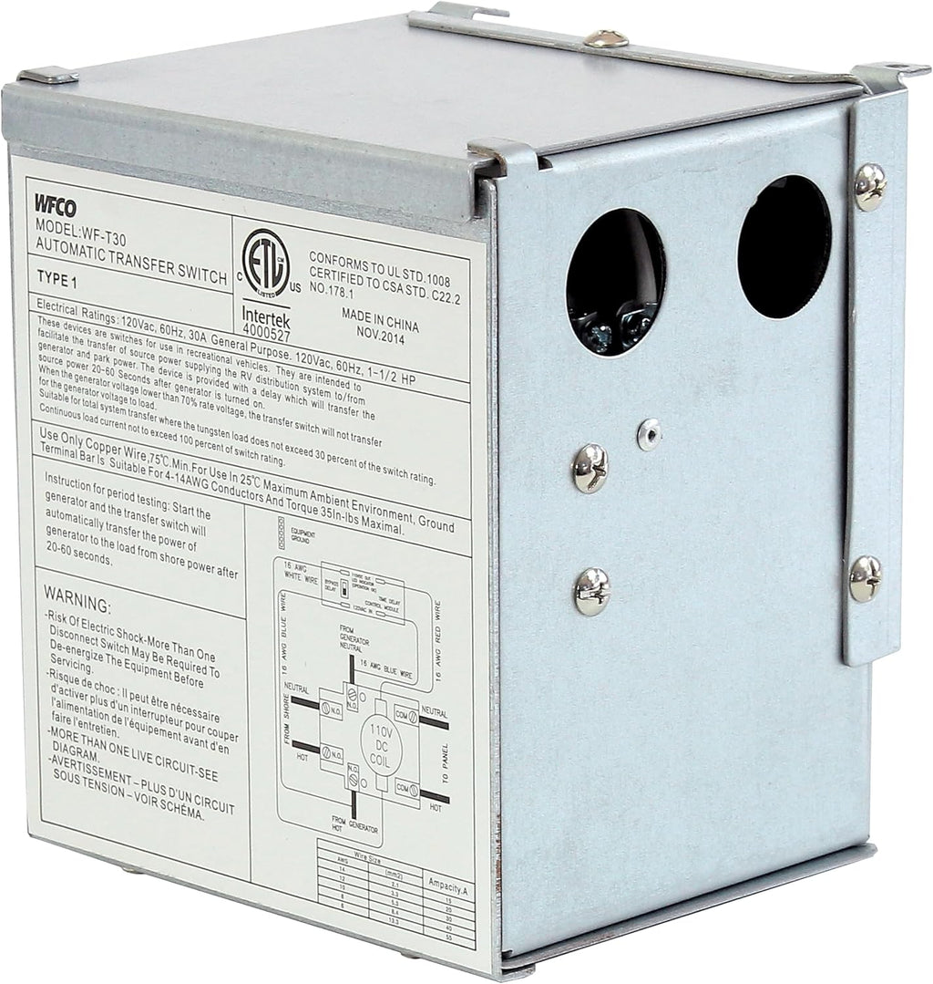 Cheng USA T30 T-30 30Amp Transfer Switch