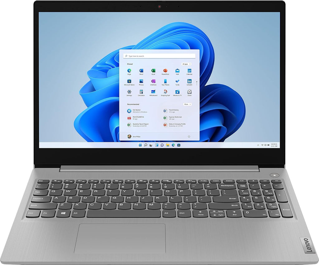 Lenovo 2022 Ideapad 3 Laptop, 15.6' HD Touchscreen, 11th Gen Intel Core i3-1115G4 Processor, 8GB DDR4 RAM, 256GB PCIe NVMe SSD, HDMI, Webcam, Wi-Fi 5, Bluetooth, Windows 11 Home, Platinum Grey