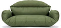LeisureMod 2 Person Hanging Egg Chair Cushion - Dark Green, Soft Cotton Filling, Quick-Drying & Weather-Resistant, Machine Washable Outdoor Seat Cushion