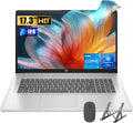 HP 17 Laptop, Intel Core i3 N305 Processor, 8-Cores,16GB RAM, 512GB SSD,17.3' HD Display, Numeric Keypad, 720p Camera, Long Battery Life, Windows 11 Home, Alpacatec Accessories, Silver