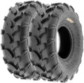 SunF Set of 2 ATV Tires 21x7-8 Lawn Mower Off-Road Tires 6 ply-A003
