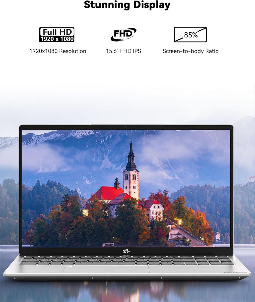 15.6'' IPS FHD-Laptop, 8GB RAM 256GB SSD AMD Ryzen 5(Beat i5-1135G7, 4 Cores Up to 3.7GHz) Student Computer with 65W Type-C, 2 Years Warranty, Fingerprint, Backlit Keyboard, BT5.2, Numpad, Rose Gold