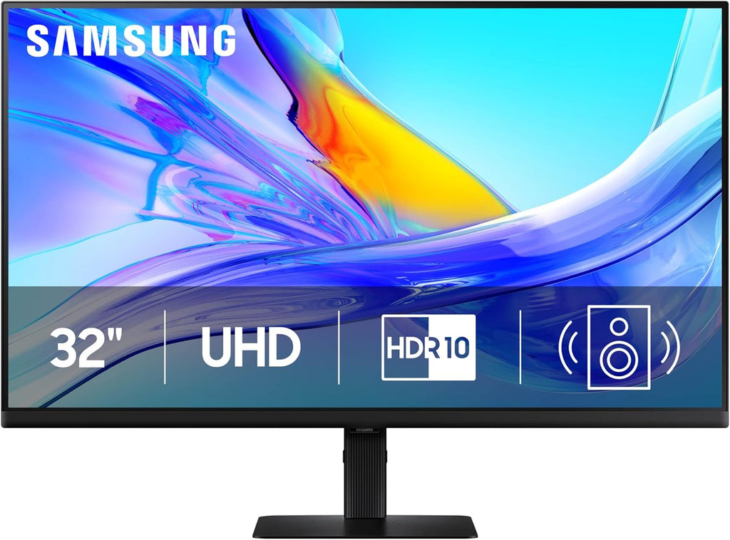 Samsung 32' ViewFinity S8 (S80UD) 4K UHD IPS HDR10 High Resolution Monitor, USB-C, Built-in Speakers, Ergonomic Stand, Built-in KVM Switch, Intelligent Eye Care, LS32D808UBNXGO, 2025