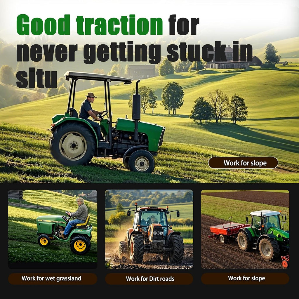 TRIPOWER 6-12 Farm Tractor Tires, Set of 2, 6x12 NHS Garden AG Tires Compatible with Kubota B7100 Series, 6-Ply Tubeless, Tire Only, Rim Not Included