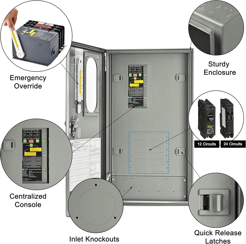 Nature's Generator 50A Automatic Transfer Switch UL Approved