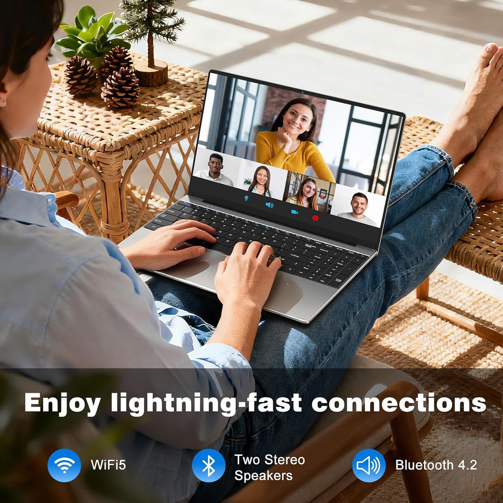 Laptop Computer, 15.6 Inch Lap Top PC 2026, Window 11 Pro, 8GB RAM 512GB SSD, N4000 Processor, FHD Display 1920*1080P, WIFI5, BT4.2, Thin & Light, 5000mAh Battery, HDMI, for Study Office Business