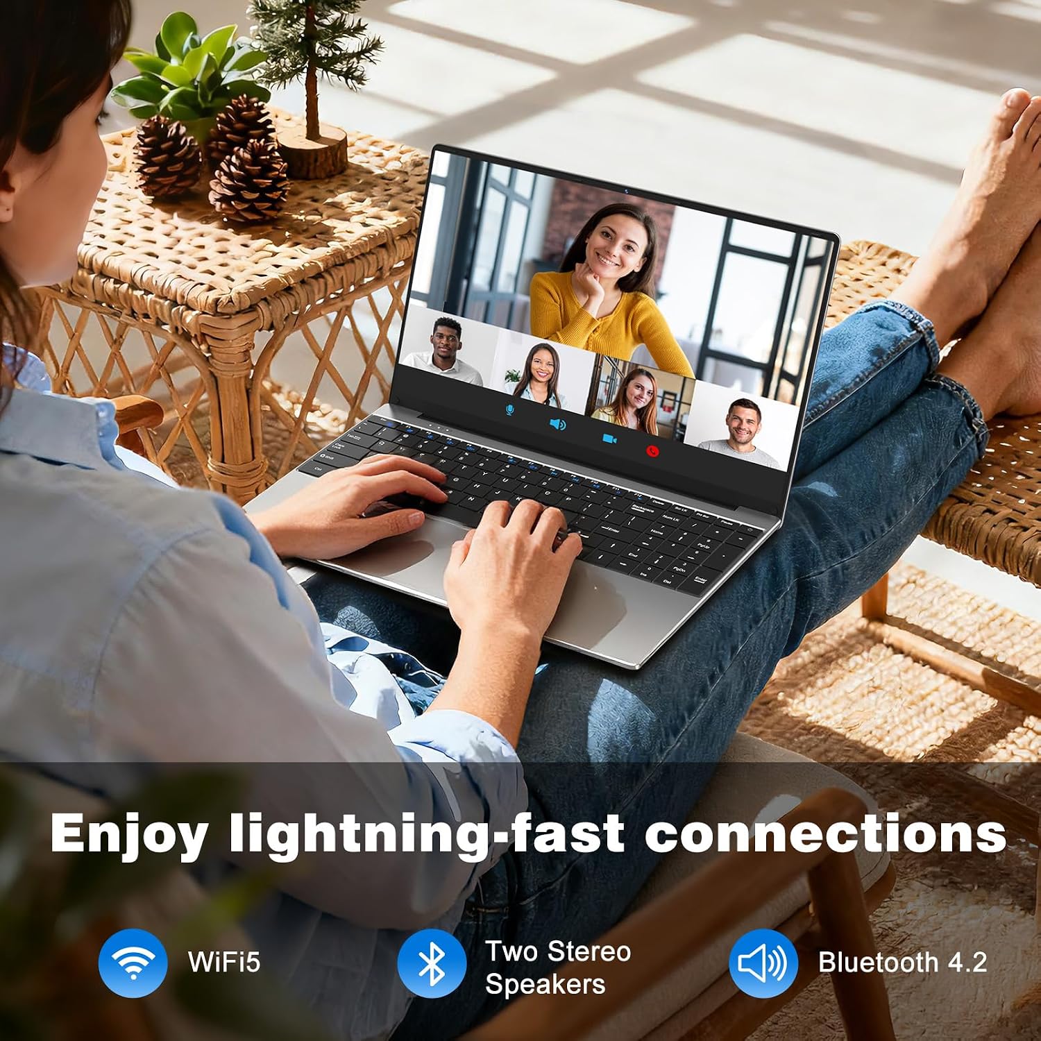 Laptop Computer, 15.6 Inch Lap Top PC 2026, Window 11 Pro, 8GB RAM 512GB SSD, N4000 Processor, FHD Display 1920*1080P, WIFI5, BT4.2, Thin & Light, 5000mAh Battery, HDMI, for Study Office Business