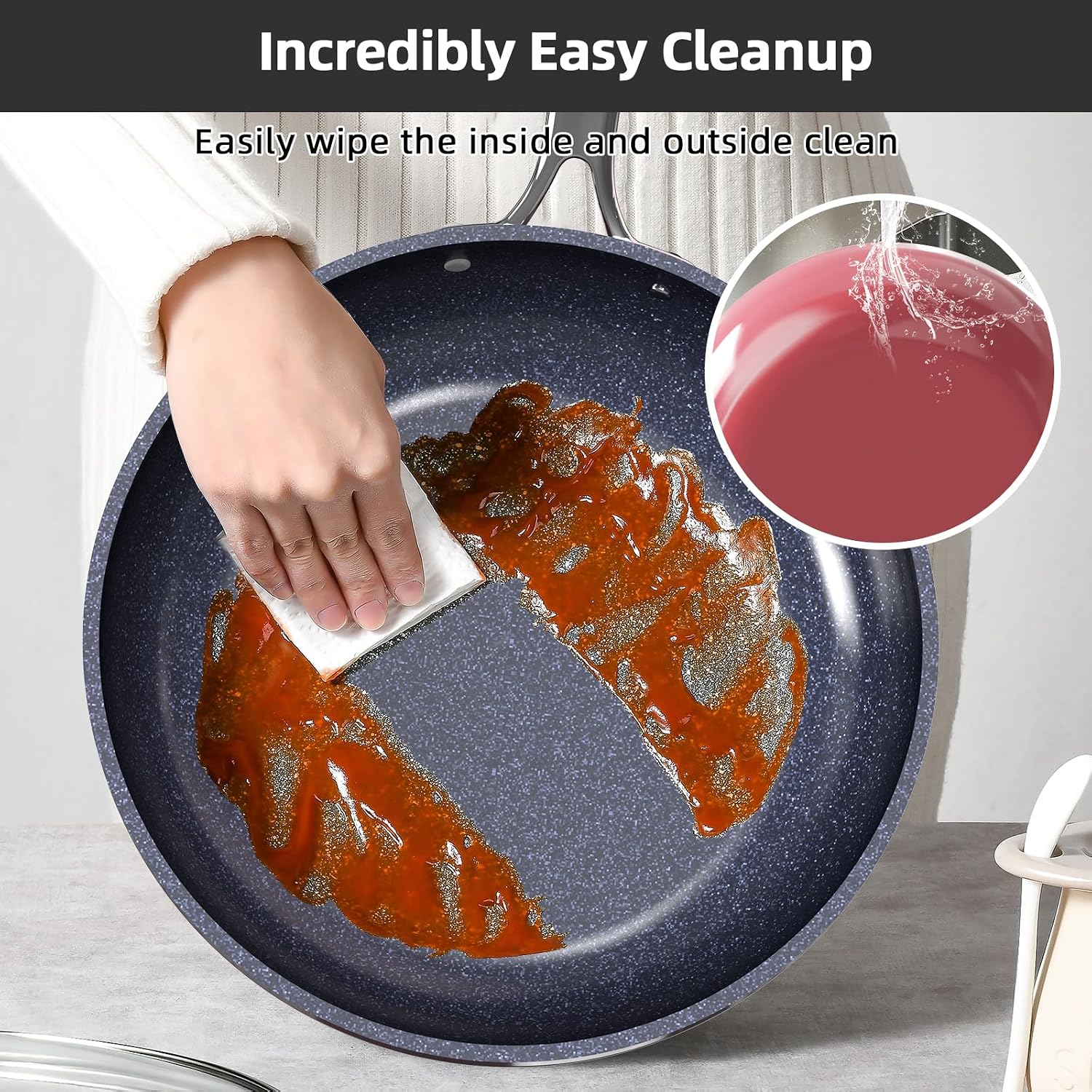 Nuwave Lux 13pc Forged Lightweight Cookware Set PFAS Free, Healthy G10 Duralon Ceramic Coating, Ultra Non-Stick, Stay-Cool Handles, Works on All Cooktops & Induction Ready