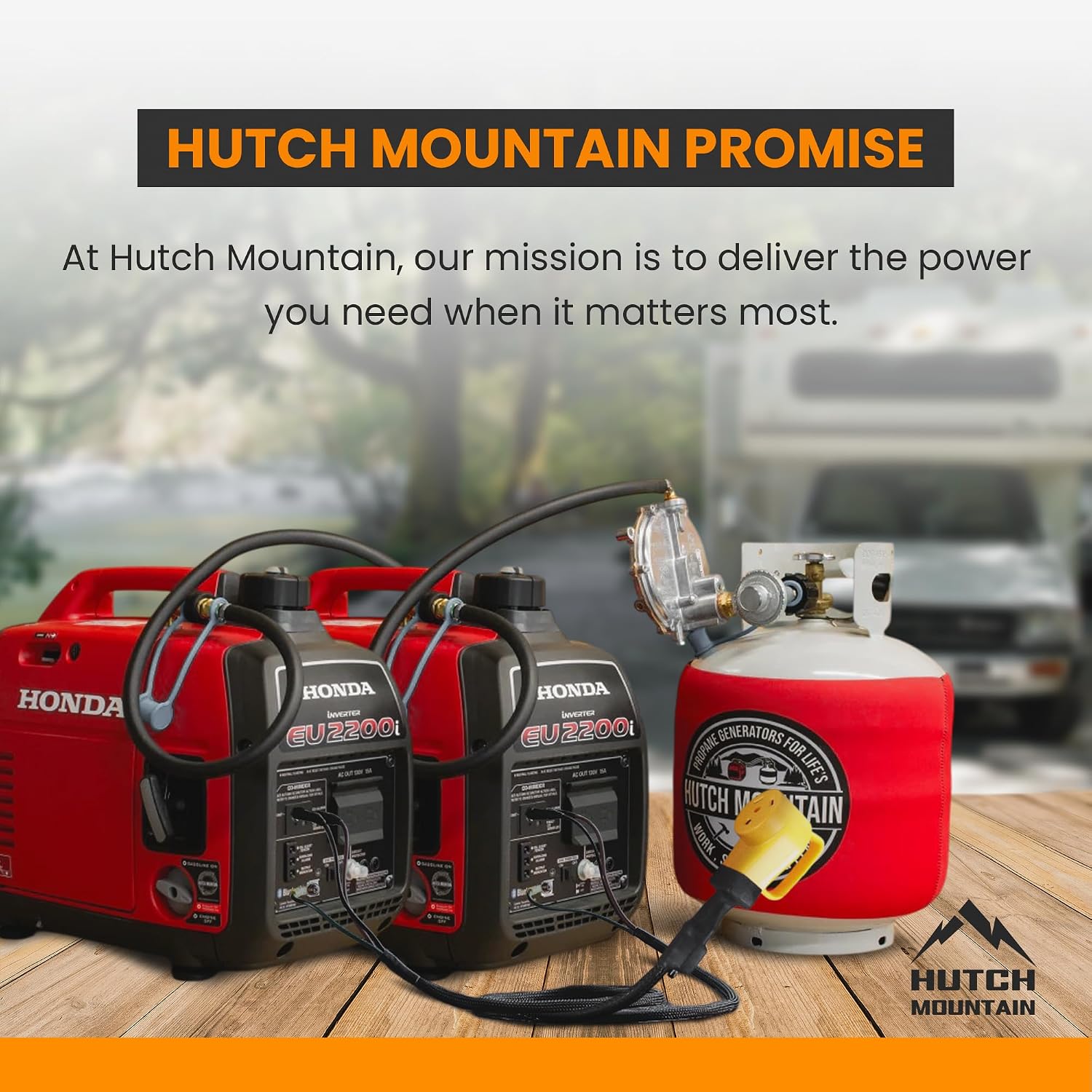 Hutch Mountain Power Grip Parallel Cable - Compatible with Honda Generator Eu2200i, 1000i, & 2000i, RV Cable w/ 30 amp Generator Cord Breaker, Parallel Kit with Built Handle