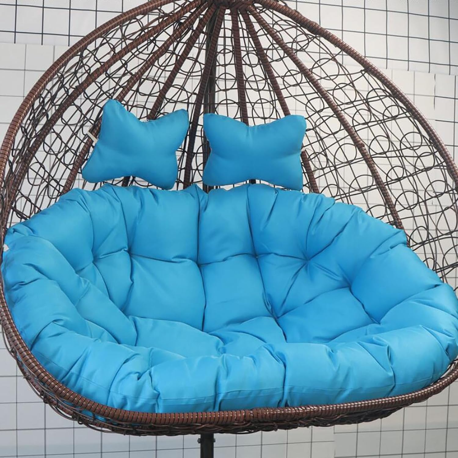 Hanging Basket Cushion Enlarged Thick Cushion Double Swing Sofa Cushion Indoor Rocking Chair Cushion for Furniture Swing Patio,A7