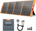 SOLUPUP 200 Watt Portable Solar Panel for Power Station, 24% High Efficiency Foldable Solar Charger with MC4 & USB Outputs, IP66 Waterproof Solar Panels with 4 Kickstands for Trip RV Camping Off Grid
