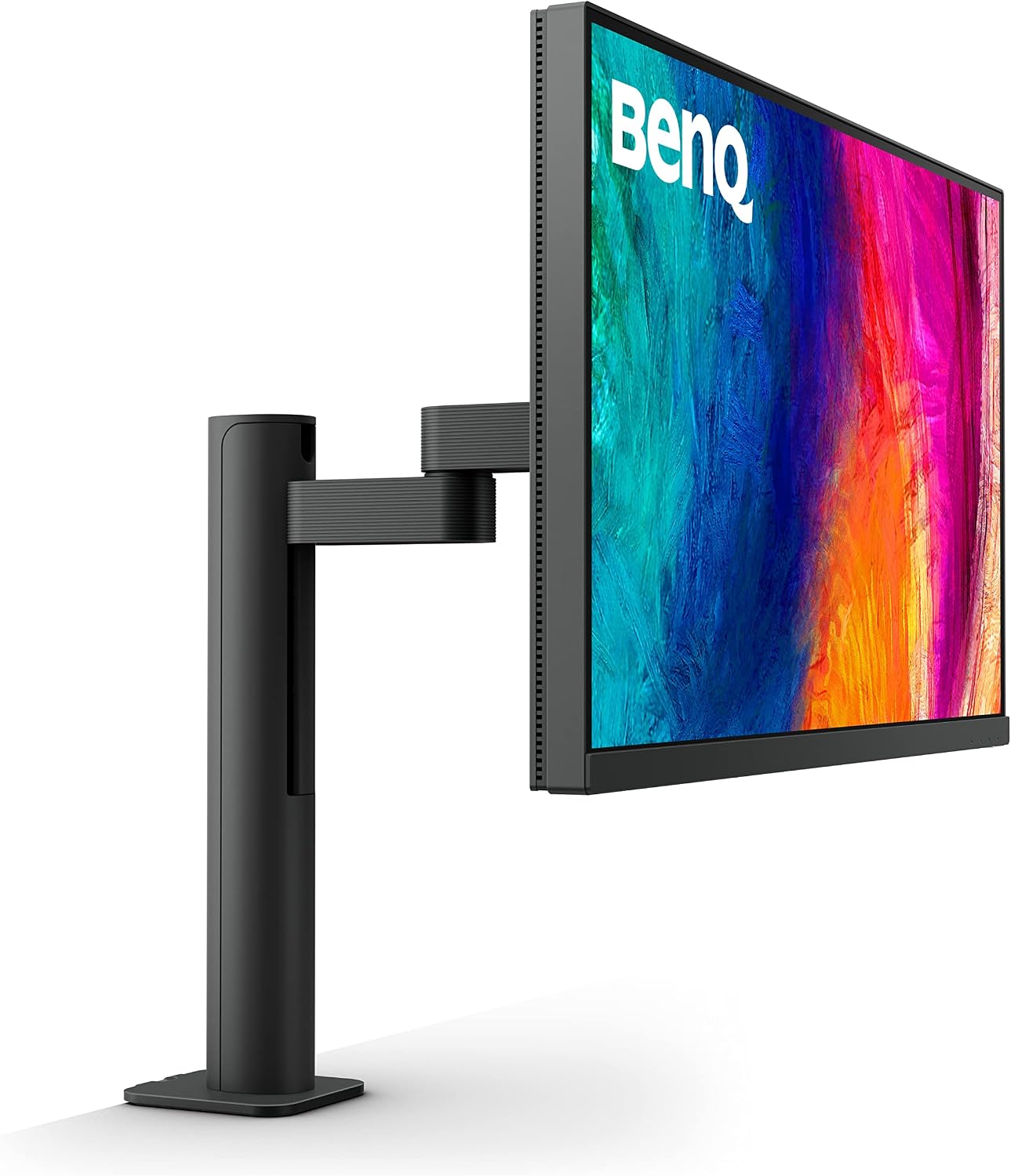 BenQ PD2705UA AQCOLOR 27' 4K UHD Ergo Arm Mac-Ready Monitor, 99% Rec. 709 & sRGB, IPS, DeltaE ≤3, ICC Sync, Factory-Calibrated, Uniformity, HotKey Puck, DisplayPort, USB-C (65W), USB Hub