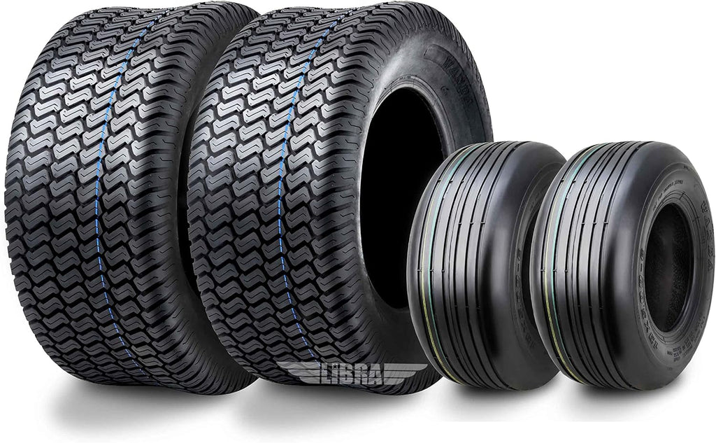 WANDA Set 4 Zero-Turn Lawn Mower Turf Tires 13x5-6 Front & 23x10.5-12 Rear /4PR -13080/13049