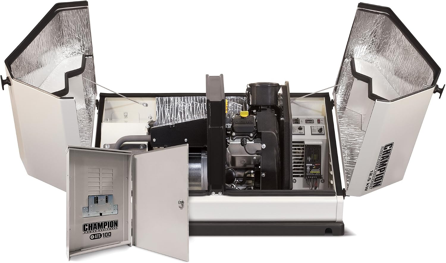 Champion 12.5-kW Home Standby Generator with 100-Amp Outdoor-Rated Automatic Transfer Switch