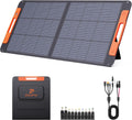 ZOUPW 100W Portable Solar Panel with Solar Angle Guide,23.5% Efficiency Foldable Solar Charger for Jackery 300/Ecoflow River/Anker Solix,IP67 Waterproof Offgrid Power for Camping RV Battery Backup