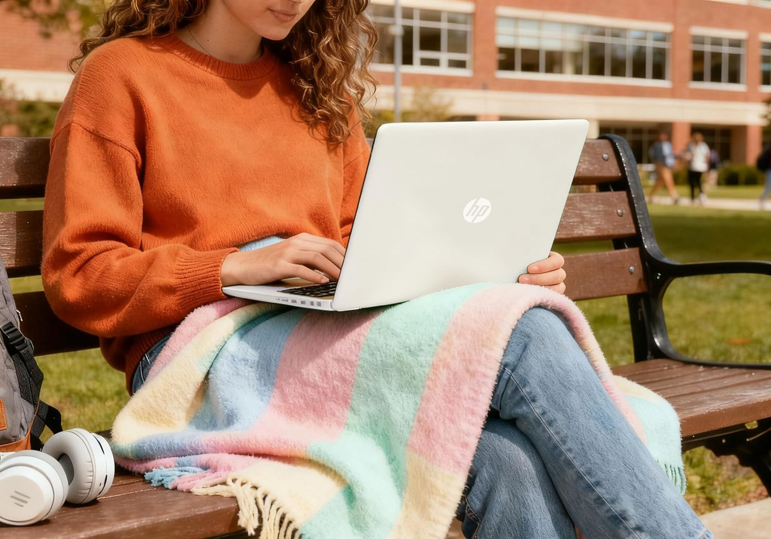 HP Ultrabook Laptop with Copilot AI & Office 365 • Intel High Performance CPU • 8GB RAM • 1.3TB Storage (320GB SSD and 1TB OneDrive) • Windows 11 w/o Earbuds