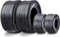 WANDA Set 4 Zero-Turn Lawn Mower Turf Tires 13x6.5-6 Front & 23x9.5-12 Rear /4PR -13081/13047