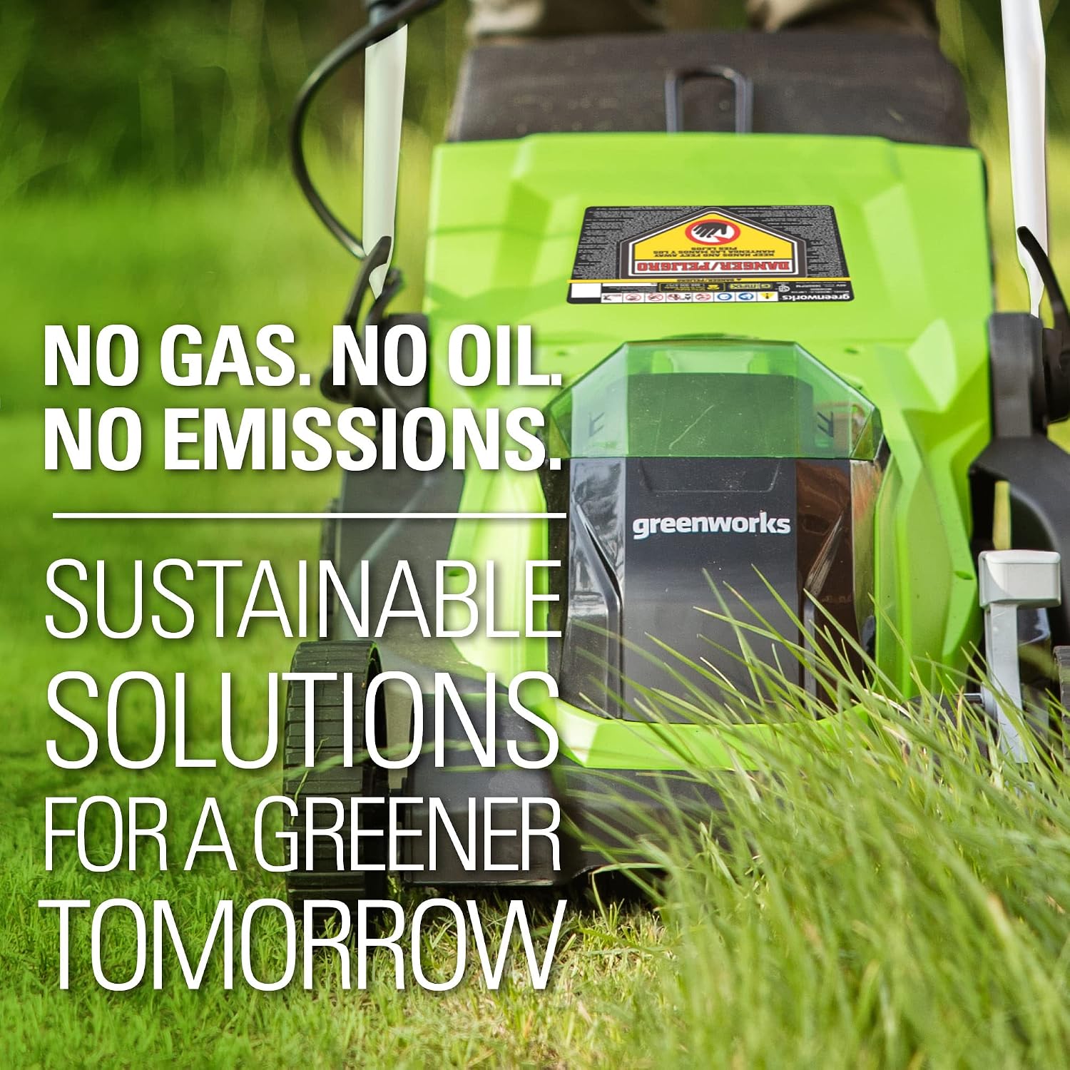 Greenworks 40V 14' Cordless (Push) Lawn Mower (75+ Compatible Tools), 4.0Ah Battery and Charger Included