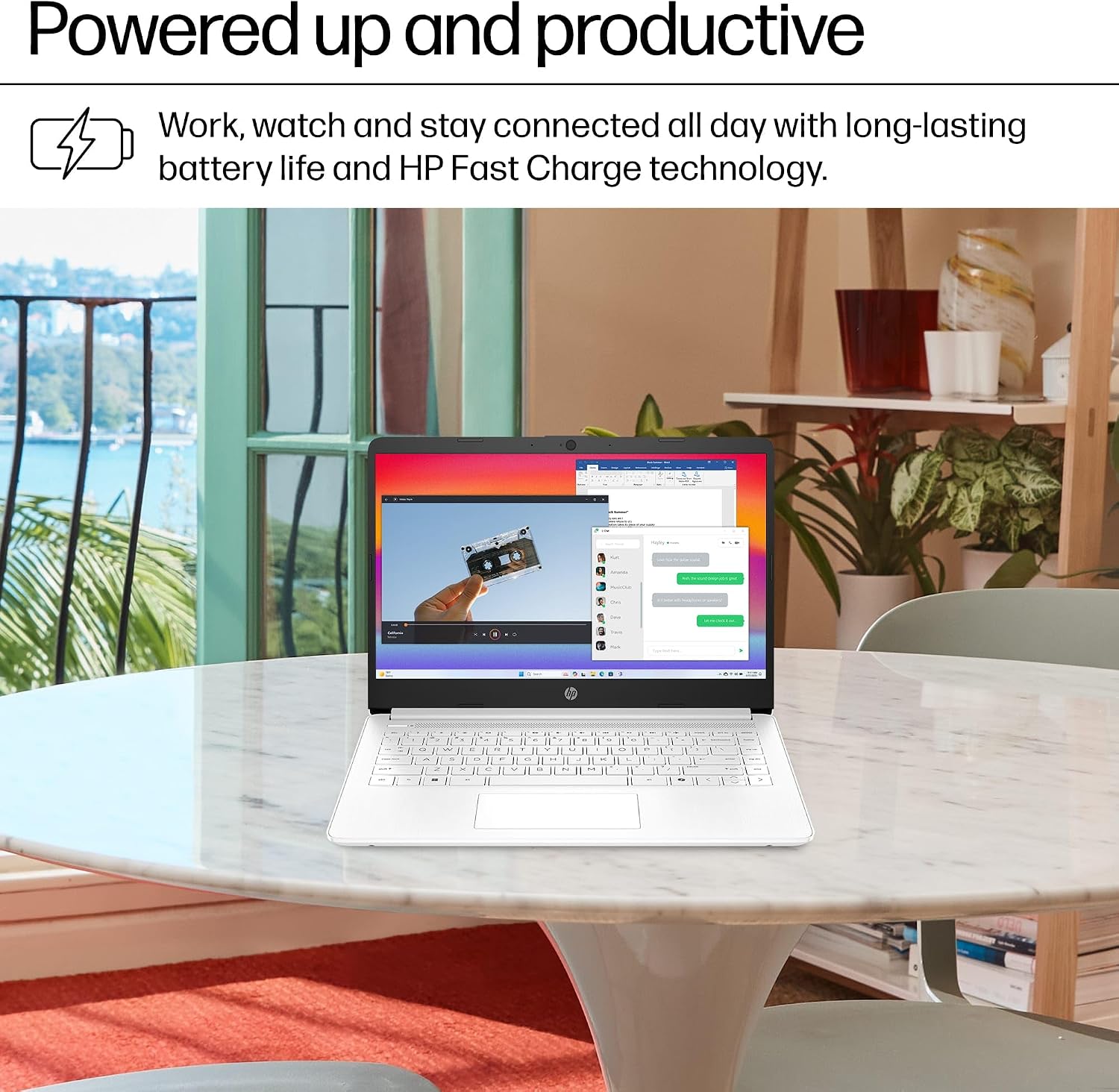 HP 14' Ultra-Light Laptop for Student & Home (1-Year Office 365, Intel Celeron N4500, 4GB RAM, 128GB Storage (64GB + 64GB SD)) 12-Hr Long Battery Life, Webcam, Wi-Fi 6, Fast Charge, Win 11 Home in S